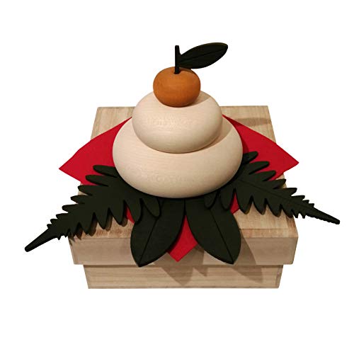 Amazon.co.jp: 神棚の里 正月 木製 きのいい鏡餅 小サイズ 手作り