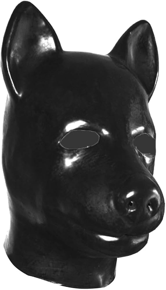 Amazon.co.jp: [EXLATEX] ラテックスフード犬アニマルラバーマスク