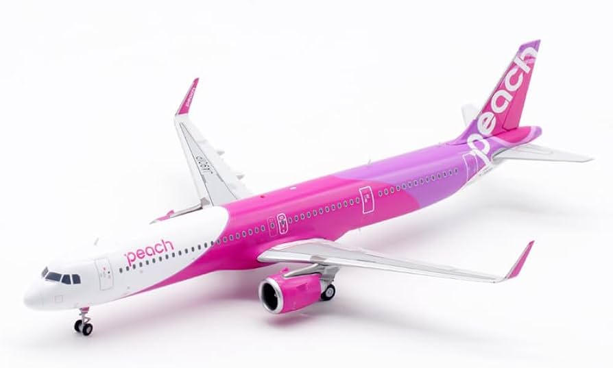 Amazon.co.jp: JC Wings 1/200 完成品 peach Airlines for Airbus