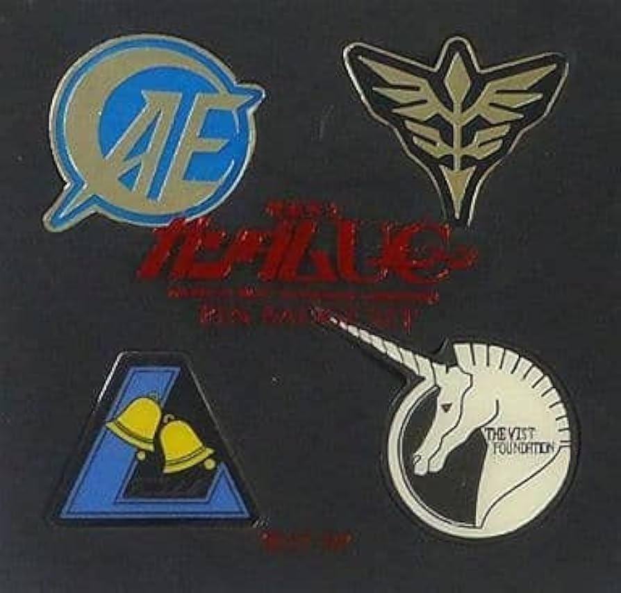 Amazon.co.jp: 機動戦士ガンダムUC ピンバッジセット(ロゴマーク四種