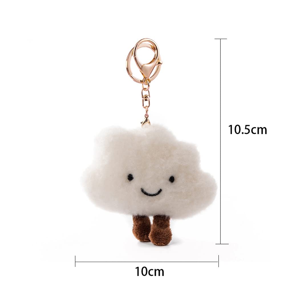 Amazon.co.jp: かわいい雲のぬいぐるみのペンダントキーホルダー