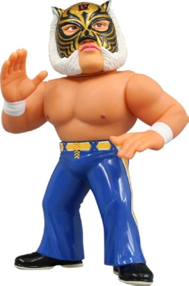 Amazon | HAOフィギュア タイガーマスク 金ラメ（ソフトビニール製、約