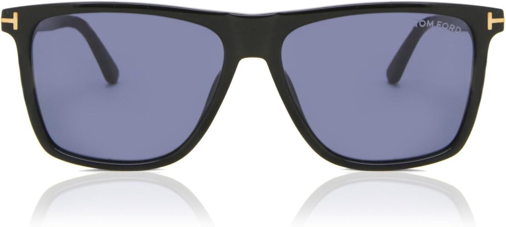 Amazon.com: Tom Ford FLETCHER FT 0832 Shiny Black/Blue 57/15/145