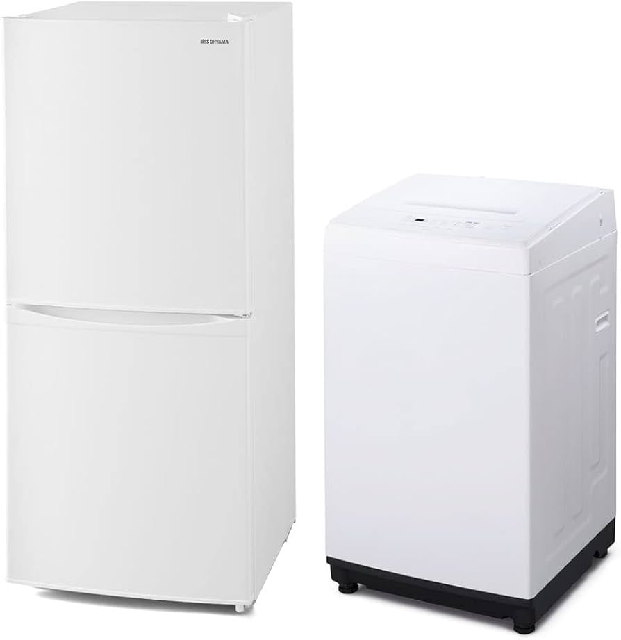 Amazon | アイリスオーヤマ 【新生活2点セット買い】 冷蔵庫 142L +