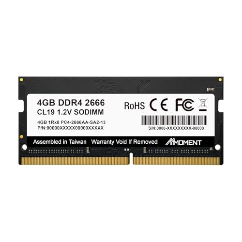 Amazon.co.jp: MMOMENT DDR4 4GB 2666Mhz SODIMM ノートPC用メモリ