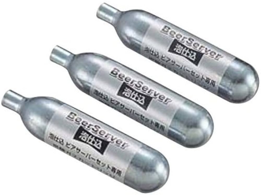 Amazon | 泡仕込 ビアサーバー用ガス3本組 M-1004 | キャプテン