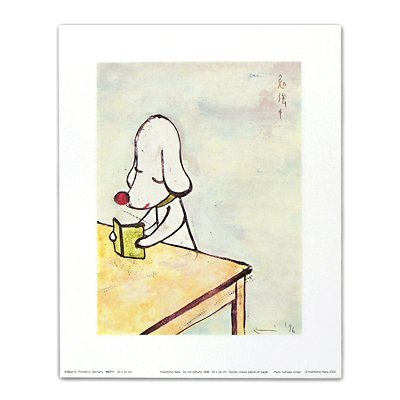 Amazon.co.jp: 奈良美智 ポスター 勉強中 : 奈良美智: ホーム＆キッチン