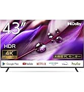 Amazon.co.jp: ASTEX 43インチ 4K Android TV チューナーレス スマート