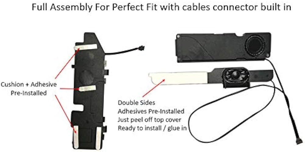 Amazon.co.jp: 交換用内部スピーカー左+右+マイク。MacBook Pro 13