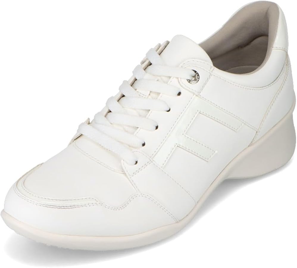 Amazon | [フワラク] 幅広 3E 防水 ウェッジスニーカー FR-1122