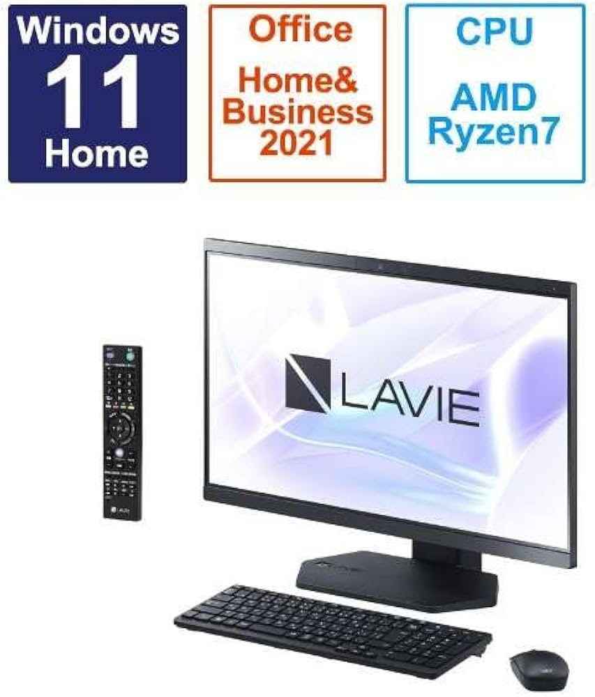 Amazon.co.jp: PC-A2377GAB LAVIE A23 23.8型 Ryzen 7/16GB/1TB/Offic
