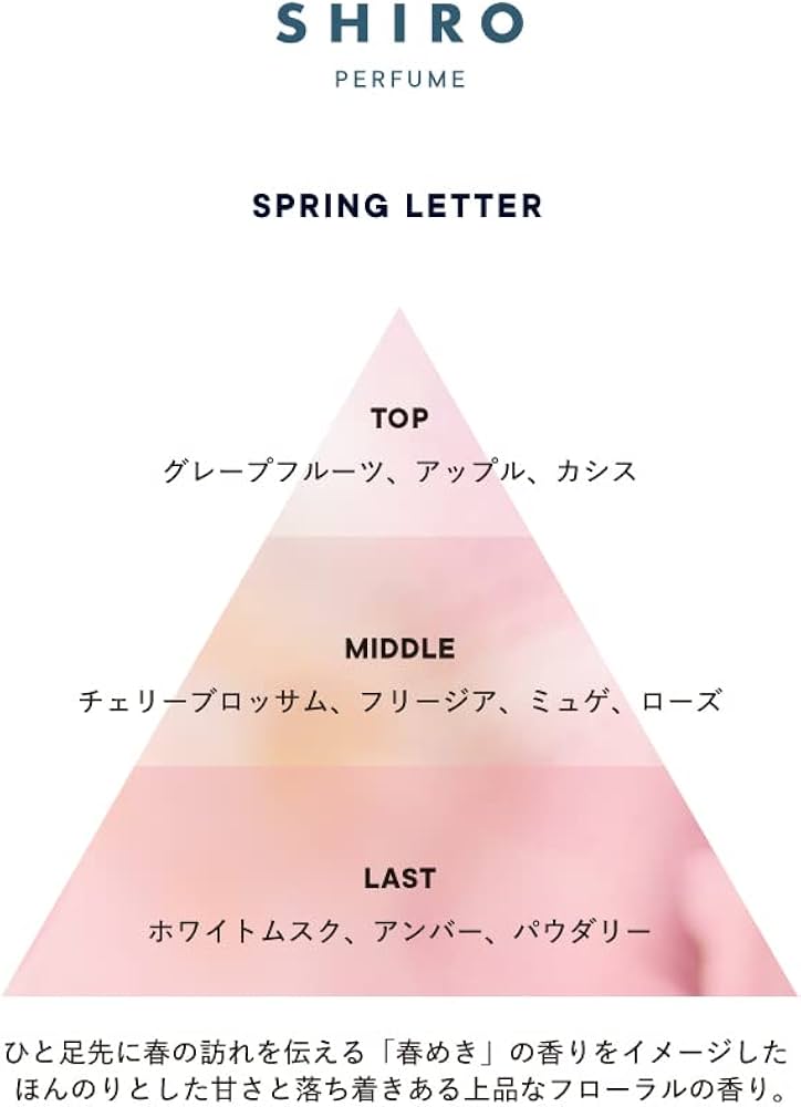 Amazon | SHIRO PERFUME SPRING LETTER スプリングレター 50ml（限定品