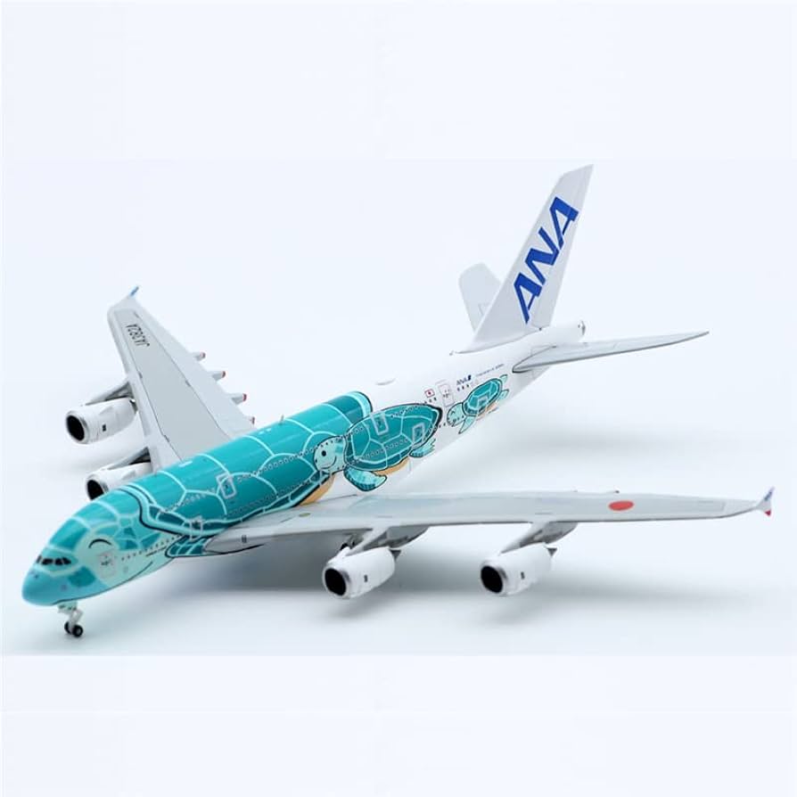 Amazon.com: JC Wings ANA Kai Airbus A380 JA382A Green Turtle 1:500