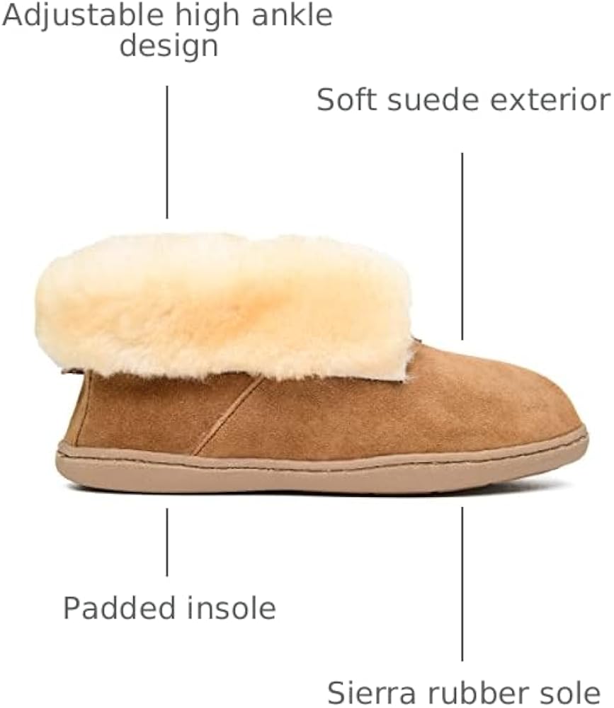 Amazon.com | Minnetonka Women's Sheepskin Ankle Boot 5 M Golden