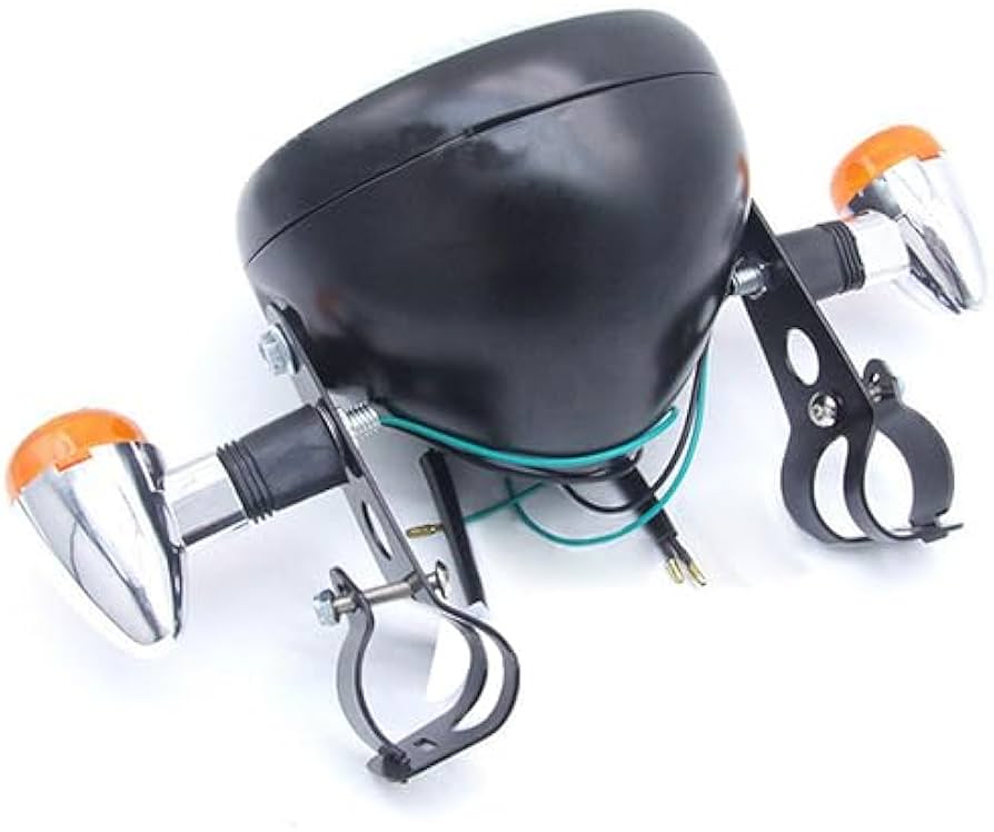 Amazon | エナジープライス バイク レトロヘッドライト&ウィンカー