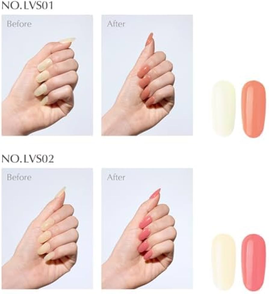 Amazon | Leav メイクオーバー反転ジェルネイル6カラーセット | Leav