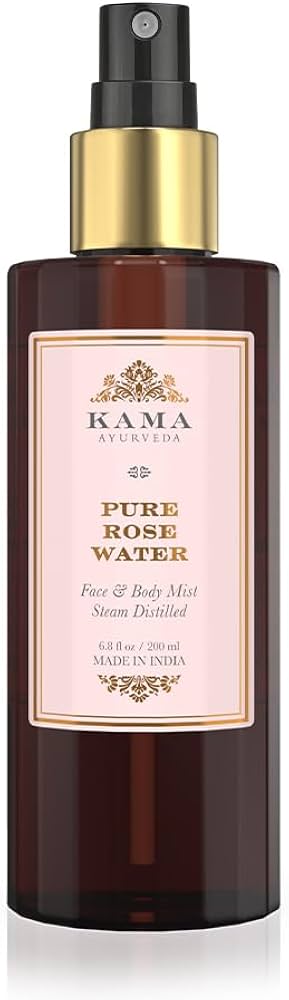 Kama Ayurveda Pure Rose Water Face and Body Mist, 6.8 Fl Oz, Pack