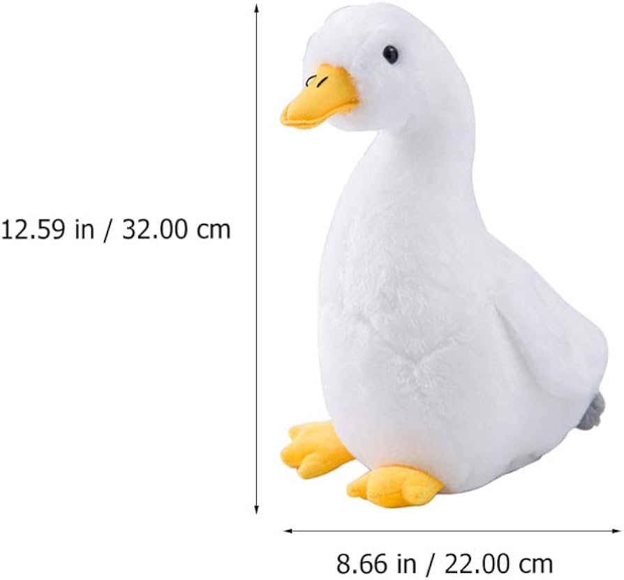 Amazon.co.jp: Zerodeko アヒルのスタッフの動物、かわいいアヒルの