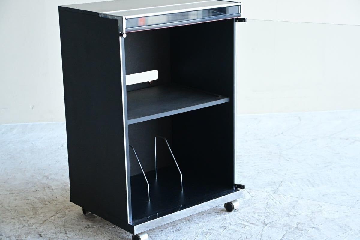 Amazon.co.jp: 【昭和レトロ】レコードラックオーディオラックガラス扉