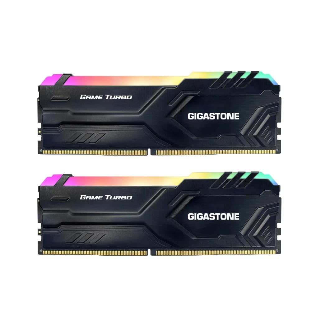 RGB DDR4 RAM】GIGASTONE Game TURBO 32GB Kit (2x16GB)DDR4 3200MHz