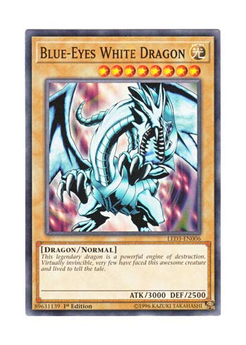 Amazon.co.jp: 遊戯王 英語版 LED3-EN006 Blue-Eyes White Dragon 青眼