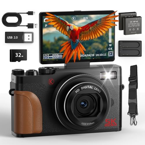 Amazon | NBD 5K 6400万画素デジタルカメラ 18倍ズーム オート