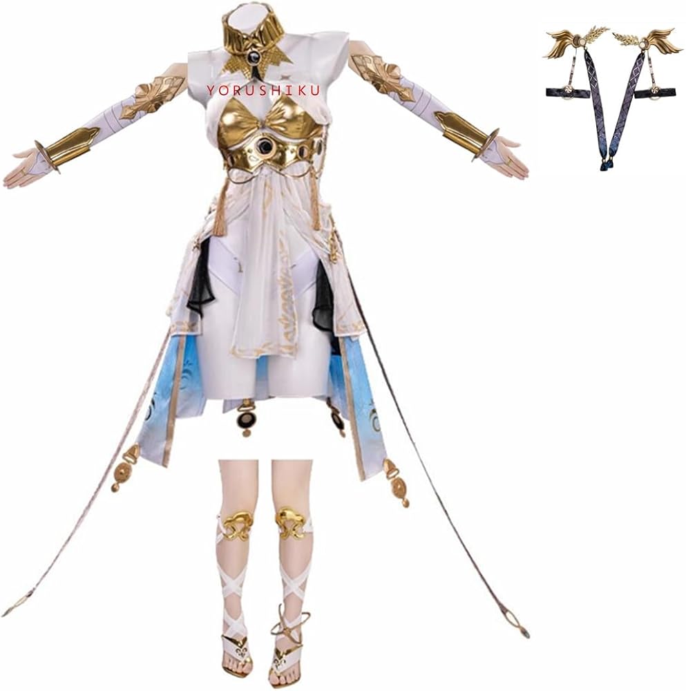Amazon.co.jp: [ALGSSIO] 鳴潮 ユーノ コスプレ衣装+腿飾り+髪飾り