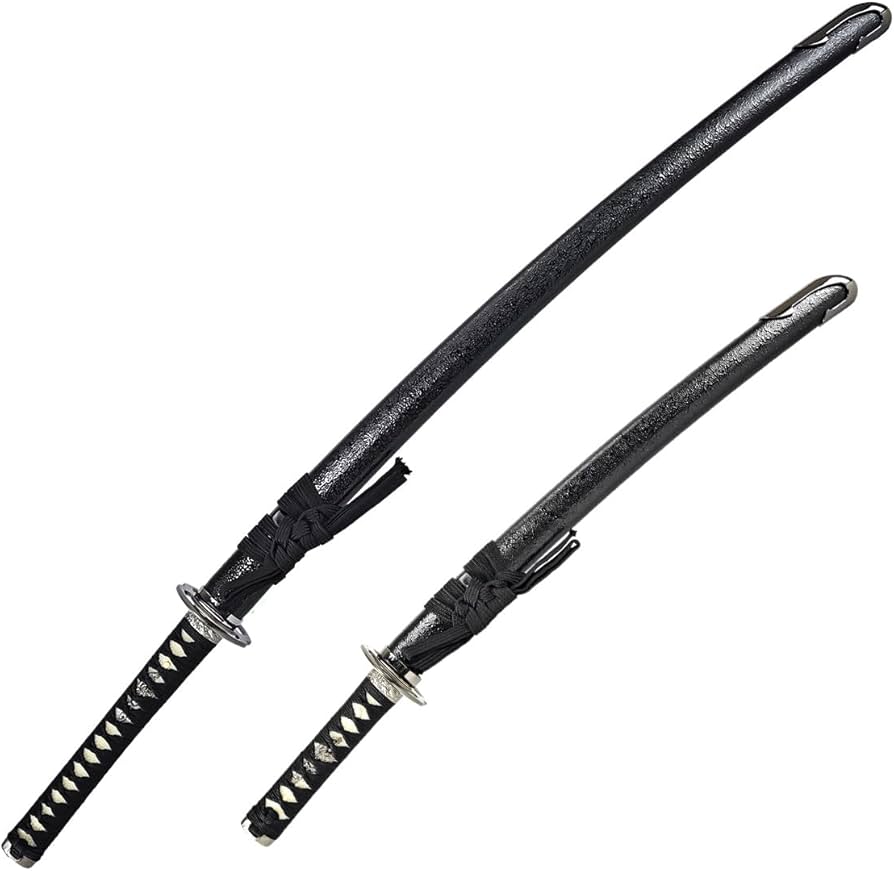 Amazon | しのびや 模造刀 宮本武蔵 二刀流 海鼠鍔 大小セット (刀・鞘