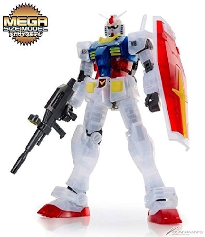 Amazon.com: RX-78-2 GUNDAM Color Clear MEGA SIZE MODEL -THE ART OF