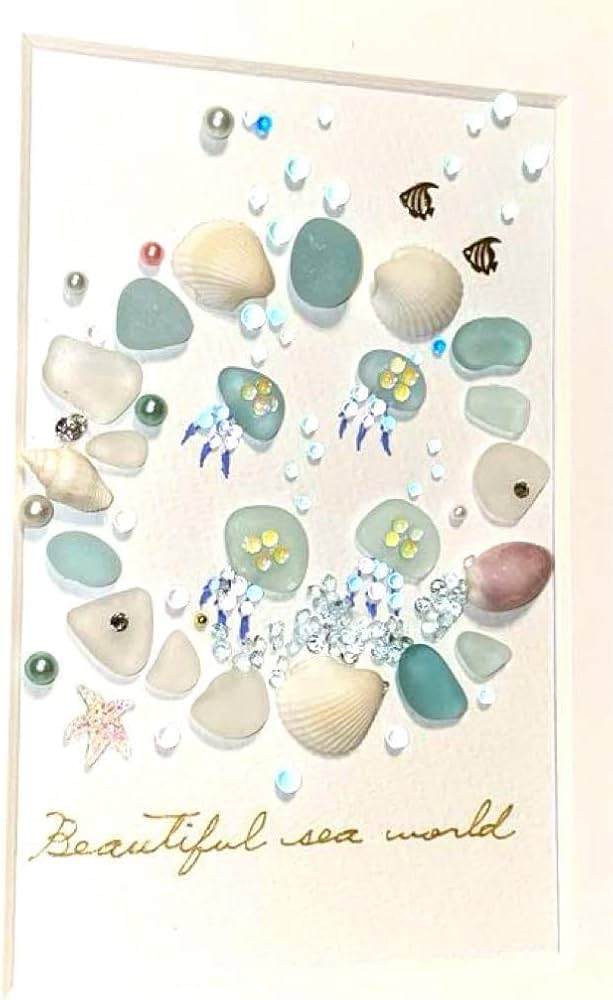 Amazon.co.jp: No. 099 美しい海の世界（3） クラゲ シーグラスアート