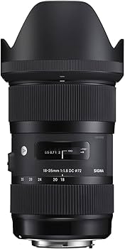 Amazon.com : Sigma 18-35mm F1.8 Art DC HSM Lens for Canon, Black