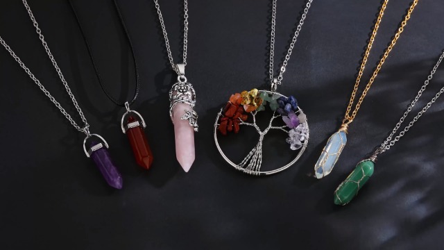 Amazon.com: XIANNVXI 11 Pcs Crystal Necklaces for Women Evil Eye
