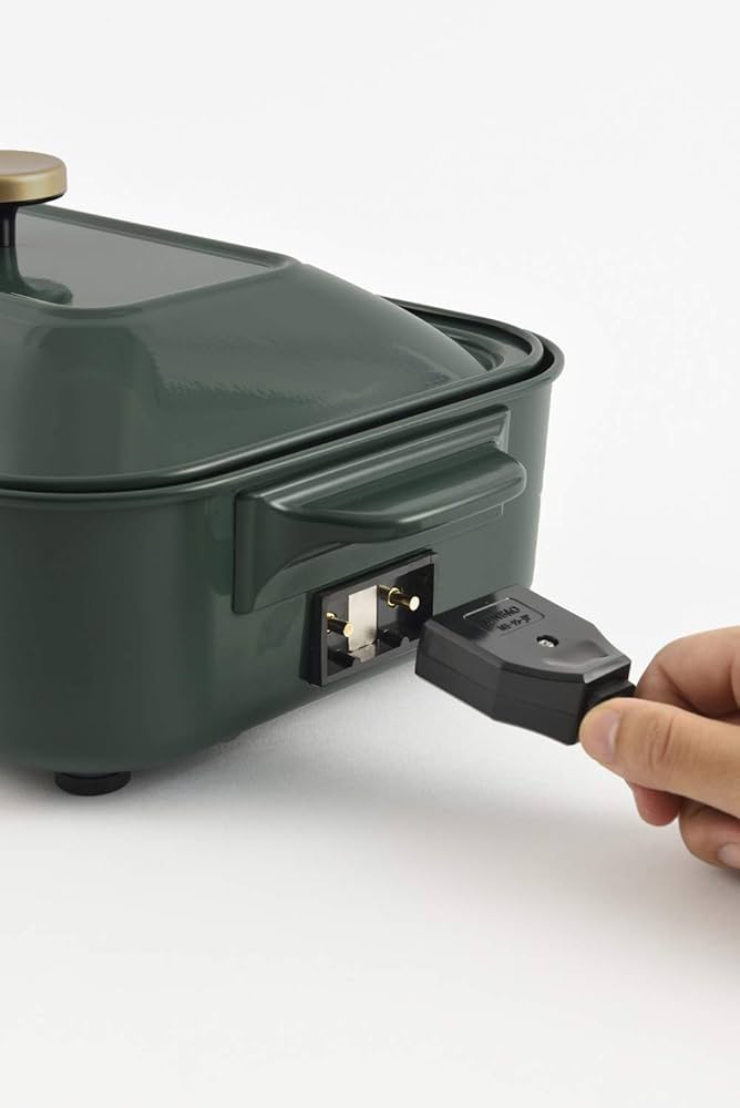 Amazon | bruno コンパクトホットプレート [ カクタスグリーン / 本体