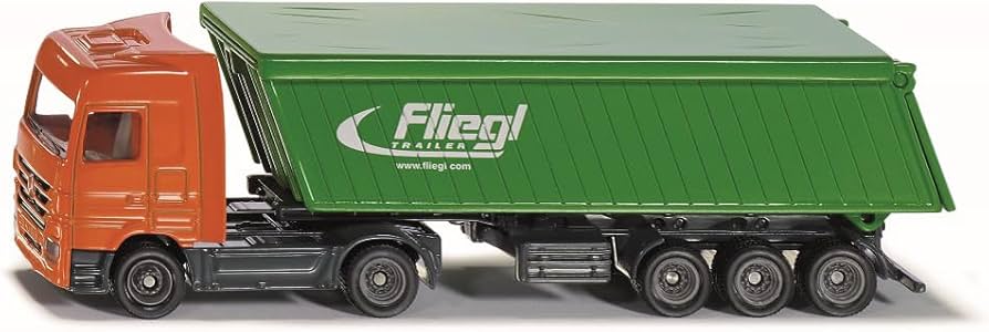 Amazon | SIKU ジク ミニカー 屋根付きトレーラートラック 1/87 SK1796