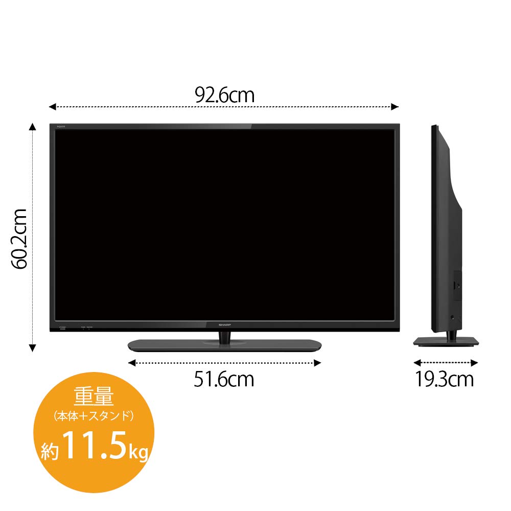 Amazon.co.jp: Sharp 2T-C40AE1 40V AQUOS Full HD LCD TV 2T-C40AE1