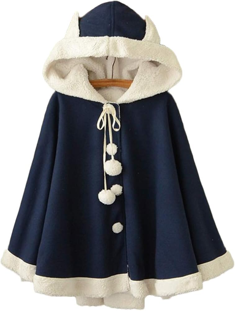 Amazon | [JINPIN] レディース マント ポンチョ コート アウター