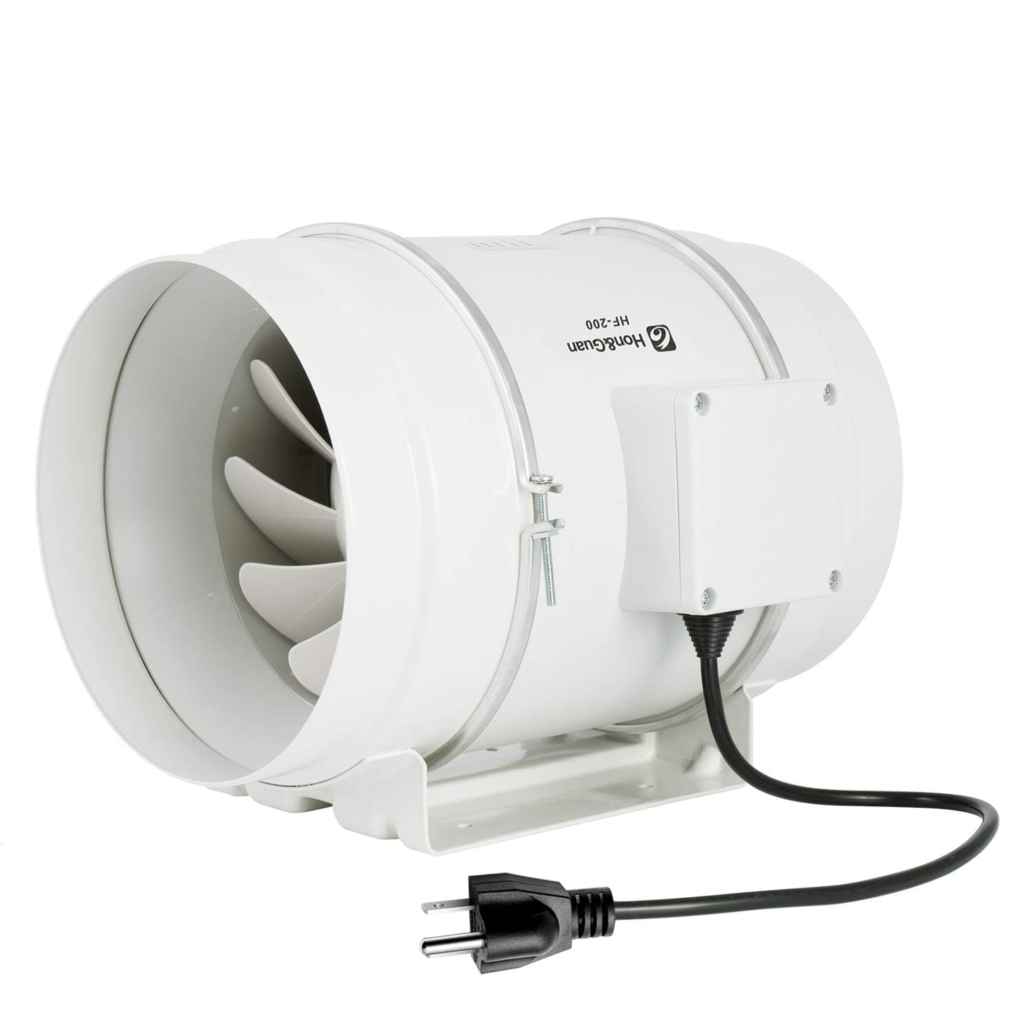 Amazon.co.jp: Hon&Guan ダクトファン 200mm 強力 省エネ 静音 【イン