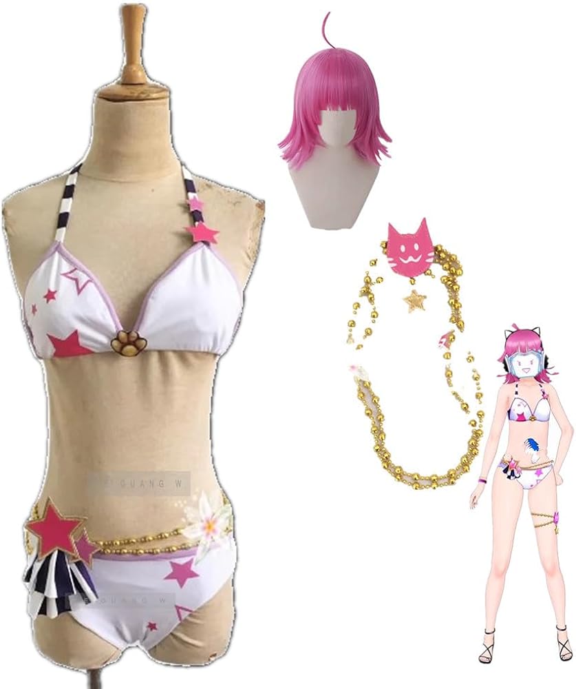 Amazon.co.jp: [えみ] 天王寺 璃奈 水着 コスプレ衣装 +ウィッグ+靴