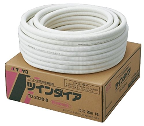 Amazon.co.jp: TOYO ペアコイル エアコン用被覆銅管 2分3分配管 20m TD