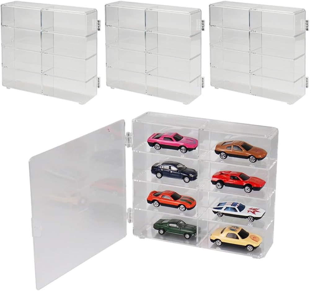 Amazon.co.jp: トミカ 「収納ボックス」 ミニカー【超】透明ケース 8台