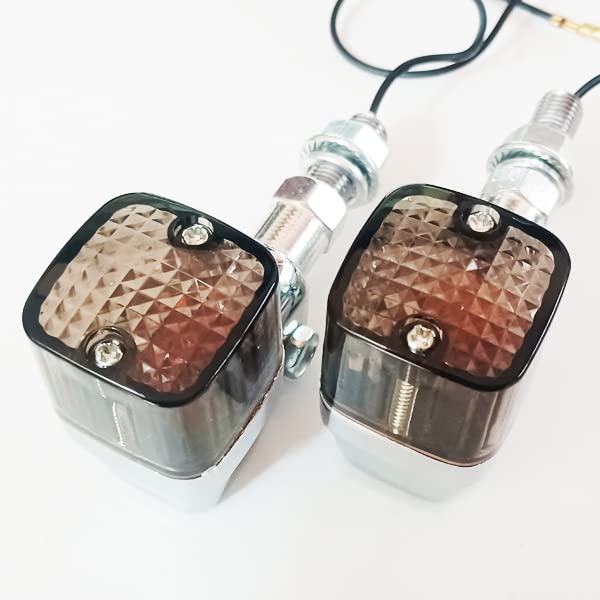 Amazon | 角型 メッキ ヨーロピアン ウインカー スモークレンズ 2個