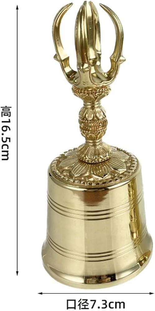 古仏具】大型 鋳物鈴 仏鈴 祈祷鈴 喚鐘 寺院仏具 古道具 時代物」 古