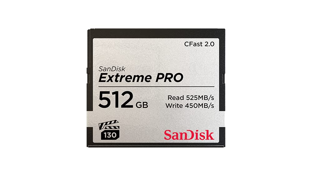 Amazon.com: SanDisk 512GB Extreme PRO CFast 2.0 Memory Card