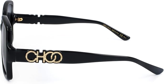 Amazon.com: JIMMY CHOO Square Sunglasses Sammi/G 8079O Black 55mm