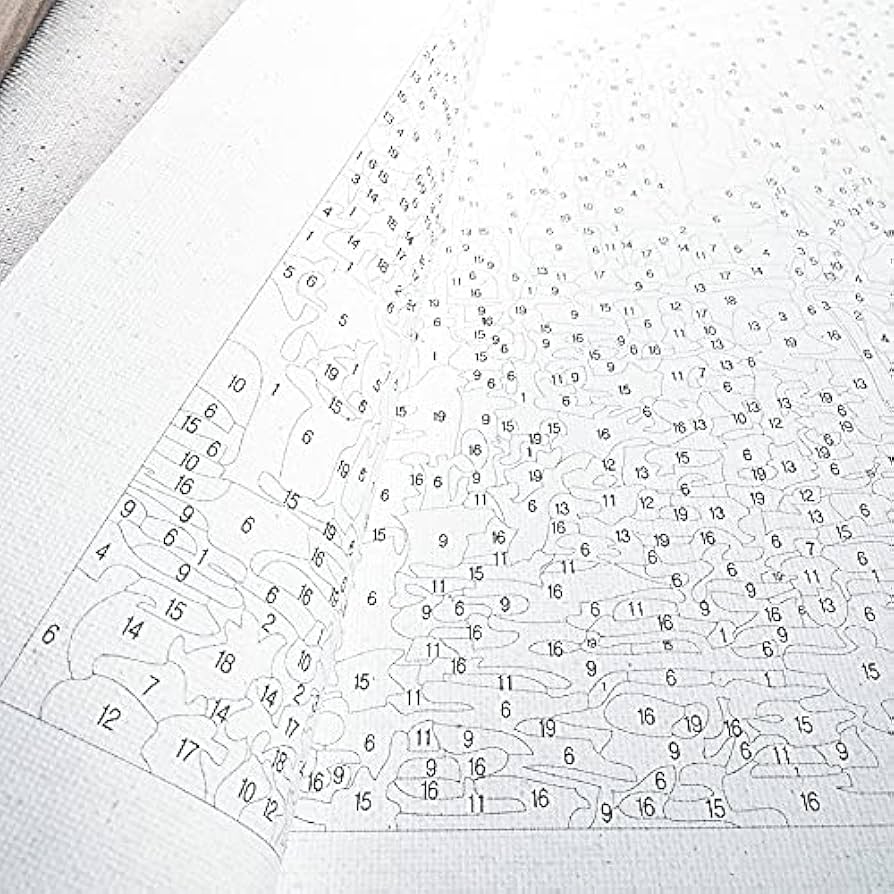 Amazon.co.jp: 数字で描く数字で描く動物孔雀油絵キャンバス絵画子供の