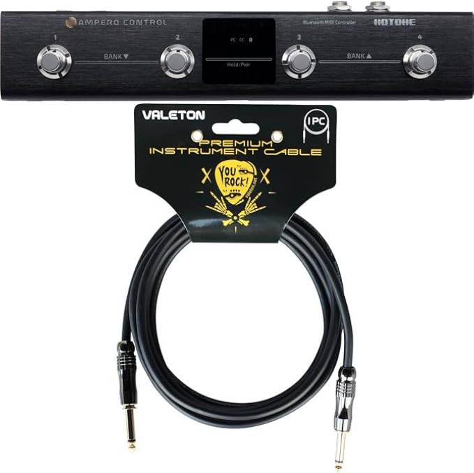 Amazon.com: HOTONE Ampero Control + 10 ft Cable Bundle MIDI Foot
