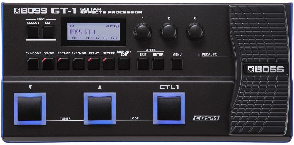 Amazon.com: BOSS GT-1 | Compact Guitar Effects Processor | Packed