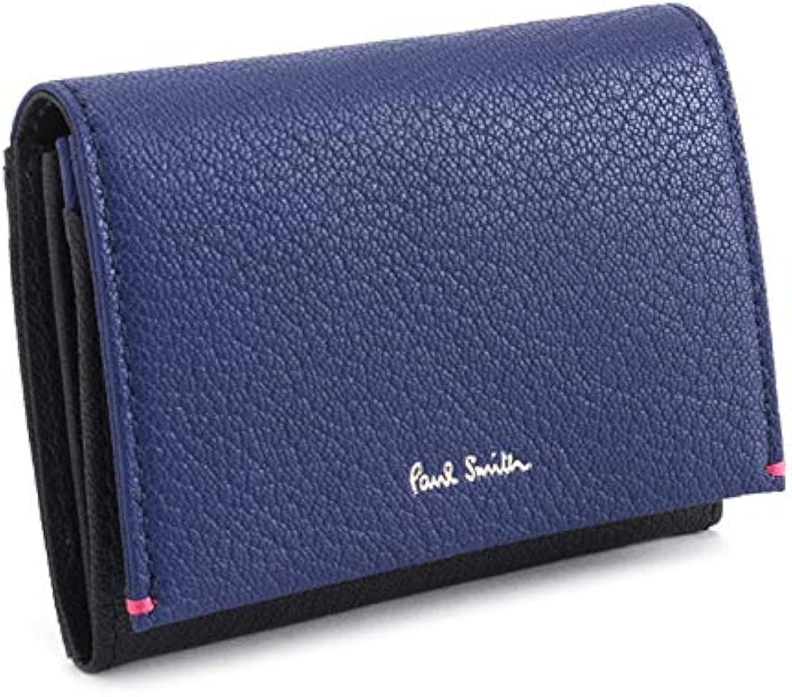 Amazon | [ポールスミス] 名刺入れ カードケース ネイビー(黒っぽい
