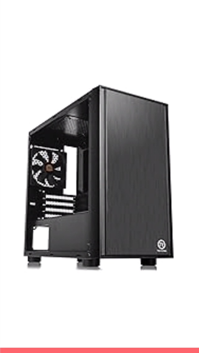 Amazon | Thermaltake アルミニウム ブラック Versa H17 ミニタワー型