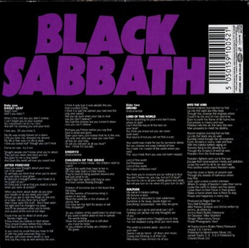 Amazon.co.jp: Master of Reality: ミュージック